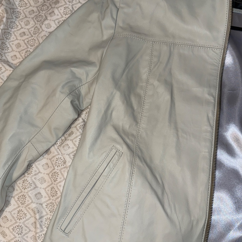 Reza Duro Leather Jacket - Light Gray (Size: 36 (M)) - Picture 2 of 6